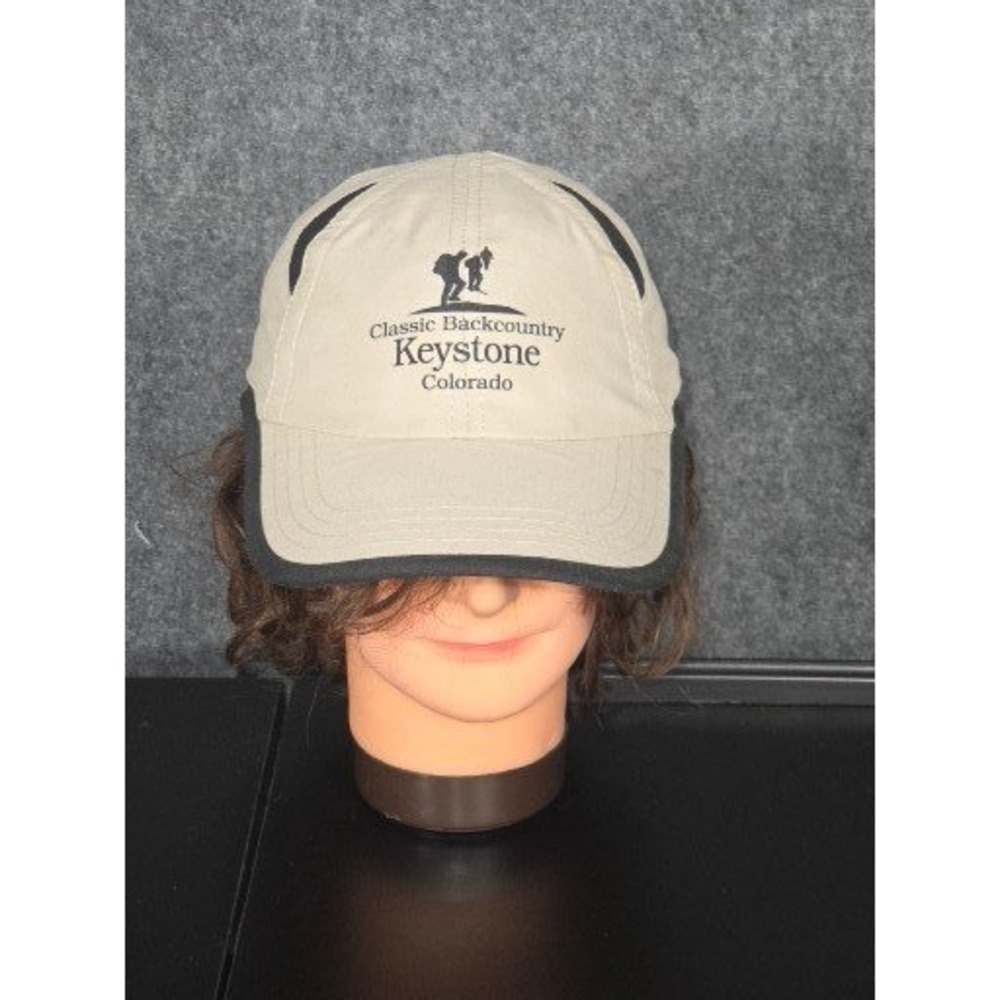 American Backcountry Keystone Colorado Hiking Hat Tan Black Mesh Baseball Cap